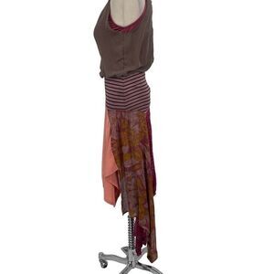The‎ Morgan Factory Dress S Upcycled Asymmetrical Hem Sustainable Patchwork Boho